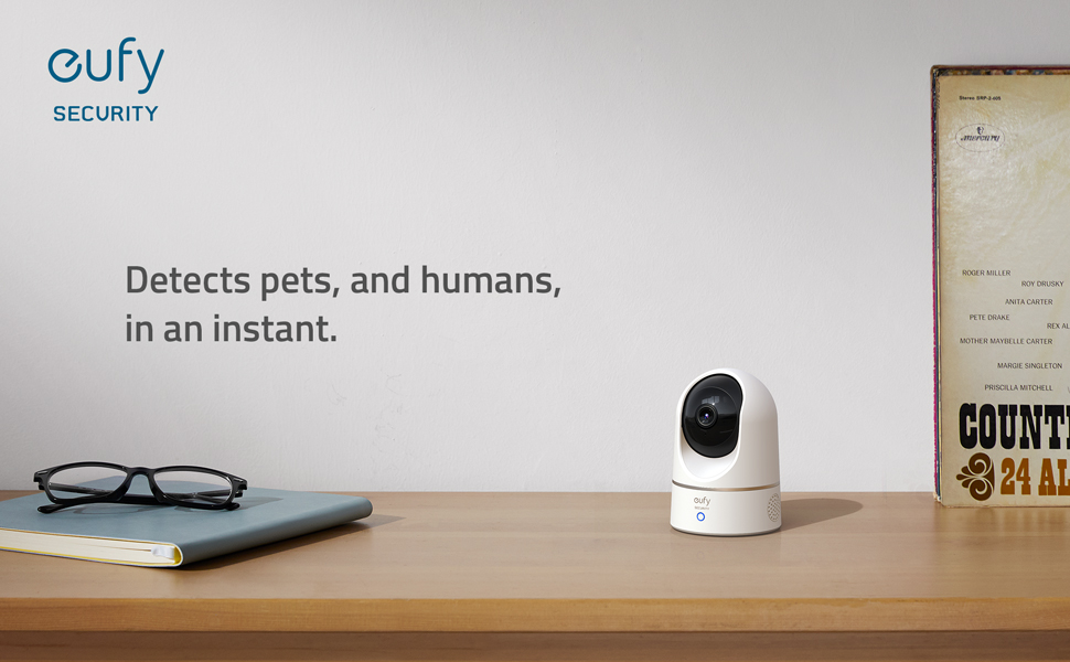 eufy Security Solo IndoorCam P24, 2K Pan & Tilt Security Indoor Camera